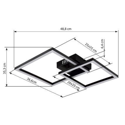 Globo - Plafonnier LED/20W/230V 3000K