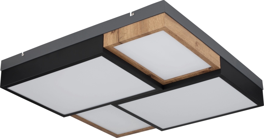 Globo 67286-50 - Plafonnier LED GUNDI LED/50W/230V 60x60 cm marron/noir