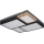 Globo 67286-50 - Plafonnier LED GUNDI LED/50W/230V 60x60 cm marron/noir