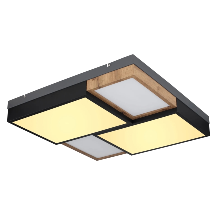 Globo 67286-50 - Plafonnier LED GUNDI LED/50W/230V 60x60 cm marron/noir