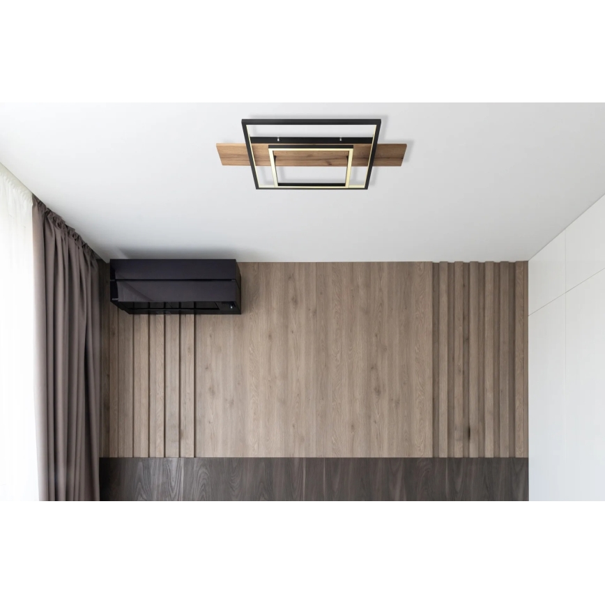 Globo 67289D - Plafonnier LED dimmable VANNI LED/24W/230V 40x60 cm brun/noir