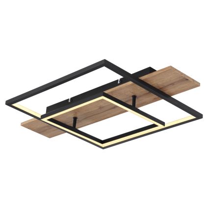 Globo 67289D - Plafonnier LED dimmable VANNI LED/24W/230V 40x60 cm brun/noir