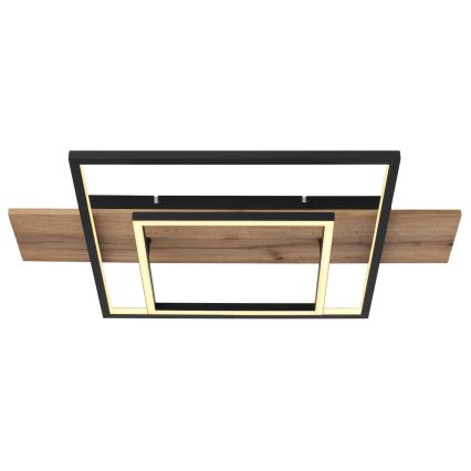 Globo 67289D - Plafonnier LED dimmable VANNI LED/24W/230V 40x60 cm brun/noir