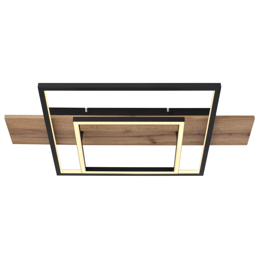 Globo 67289D - Plafonnier LED dimmable VANNI LED/24W/230V 40x60 cm brun/noir