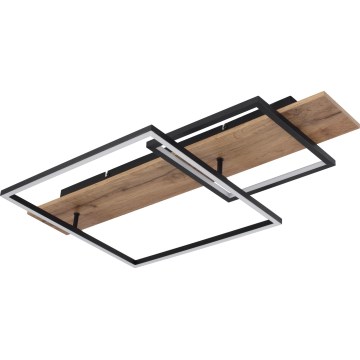 Globo 67289D1 - Plafonnier LED VANNI LED/24W/230V 40x75 cm marron/noir