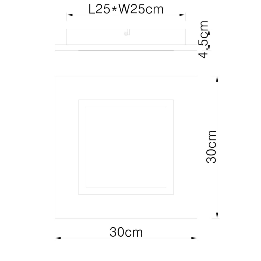 Globo - Plafonnier LED LED/12W/230V