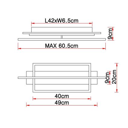 Globo - Plafonnier LED/28W/230V