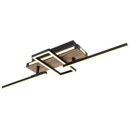 Globo 67299D2 - Plafonnier COLLI LED/30W/230V 46x68 cm marron/noir