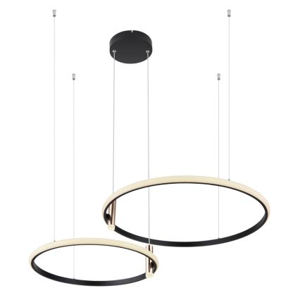 Globo - Suspension filaire à intensité variable LED/55W/230V 2700-6000K noir + Télécommande