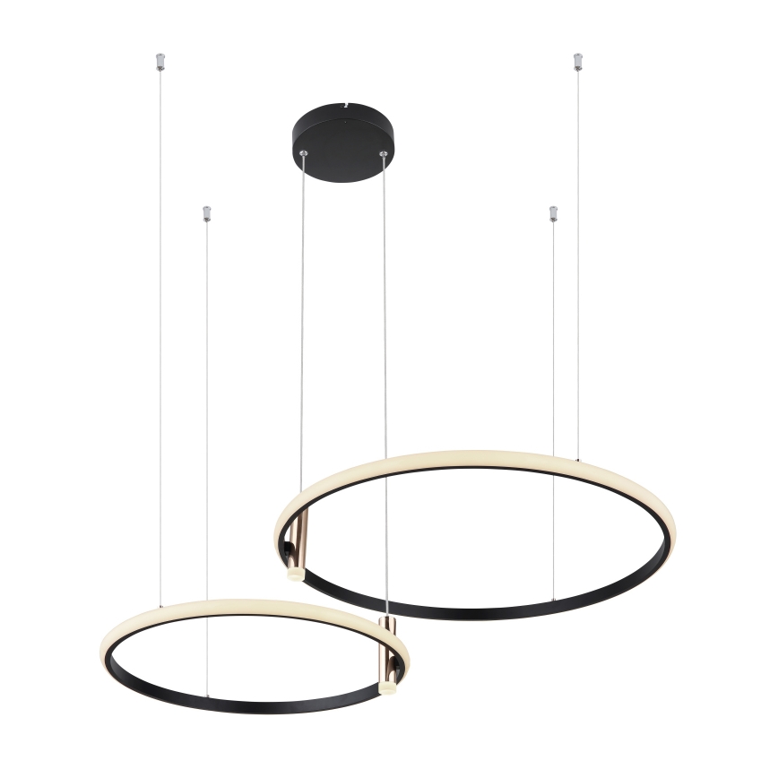 Globo - Suspension filaire à intensité variable LED/55W/230V 2700-6000K noir + Télécommande