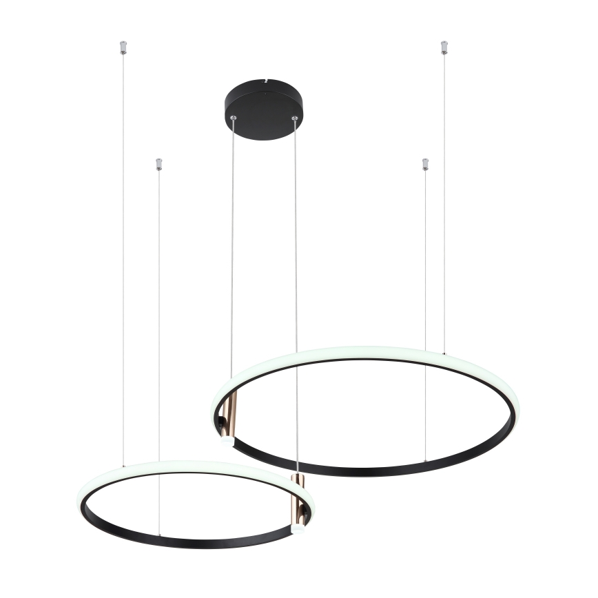 Globo - Suspension filaire à intensité variable LED/55W/230V 2700-6000K noir + Télécommande