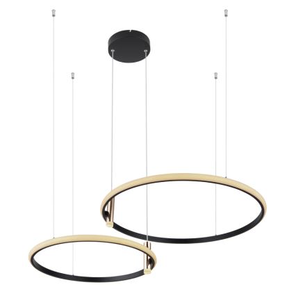 Globo - Suspension filaire à intensité variable LED/55W/230V 2700-6000K noir + Télécommande