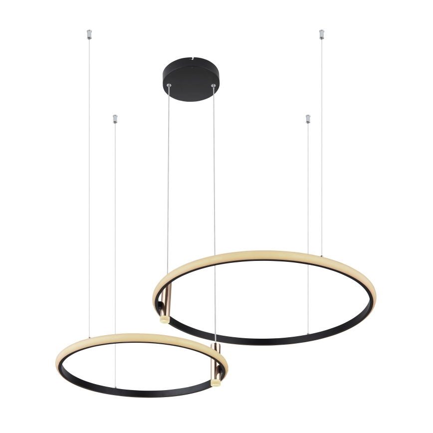 Globo - Suspension filaire à intensité variable LED/55W/230V 2700-6000K noir + Télécommande