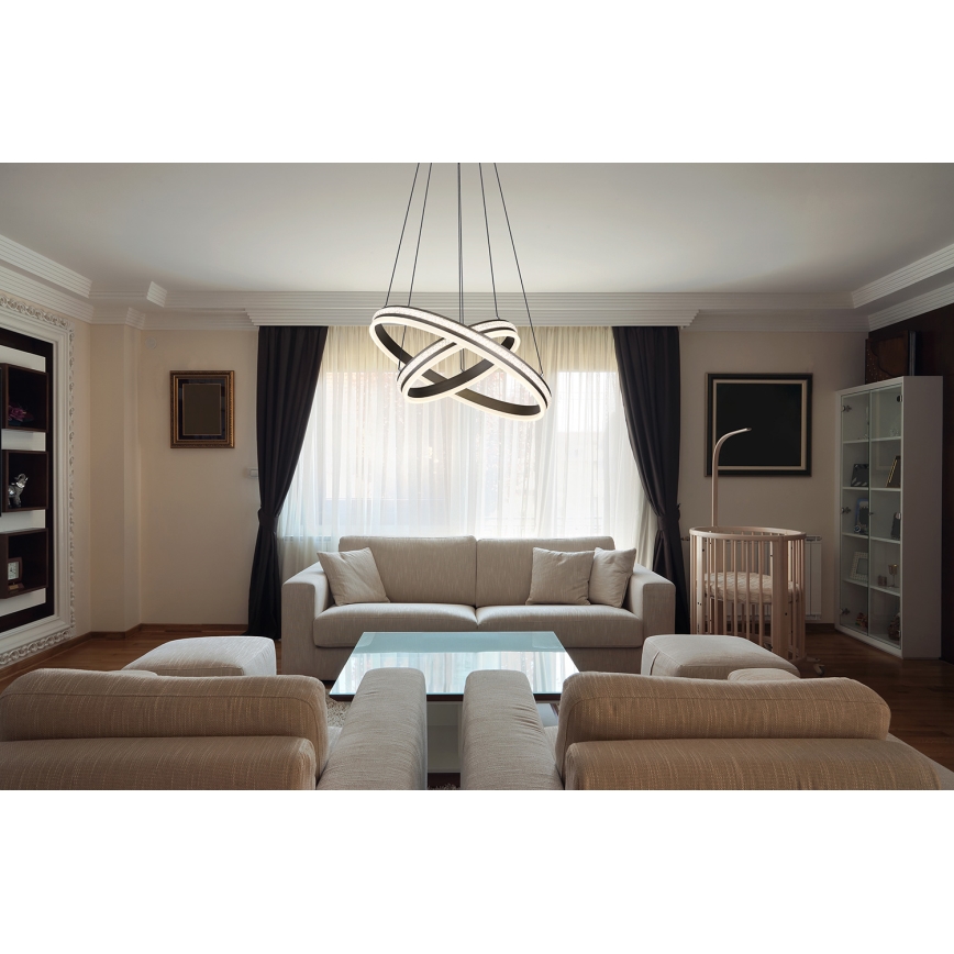 Globo - Suspension filaire à intensité variable LED/60W/230V 2700K-6000K + télécommande