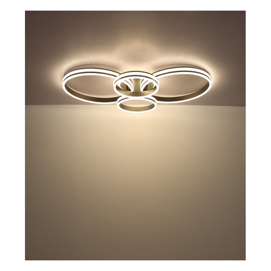 Globo - Plafonnier LED/39W/230V 2700/4500/6500K 106x60 cm anthracite