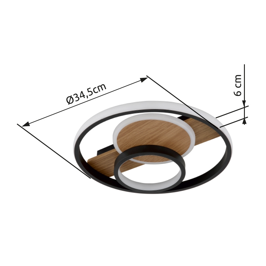 Globo - Plafonnier LED/24W/230V