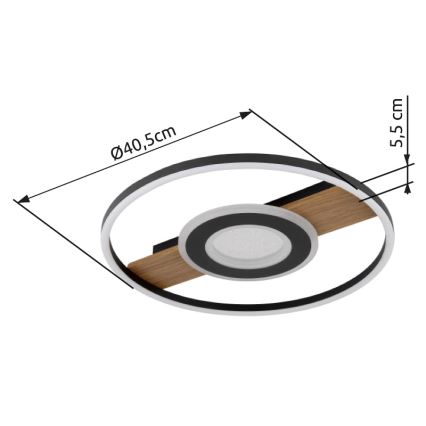 Globo - Plafonnier LED/24W/230V