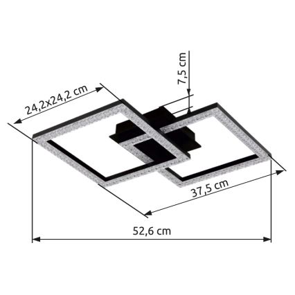 Globo - Plafonnier LED/20W/230V
