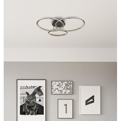 Globo - Plafonnier LED dimmable/72W/230V 2700-6000K 50x75 cm + télécommande