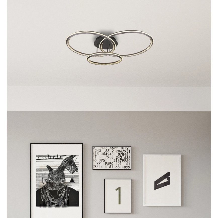 Globo - Plafonnier LED dimmable/72W/230V 2700-6000K 50x75 cm + télécommande
