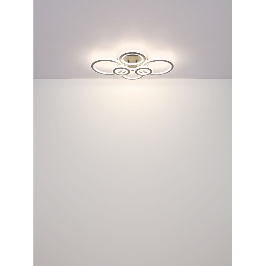 Globo - Plafonnier à intensité variable LED/60W/230V 2700-6000K 56x78 cm anthracite + Télécommande