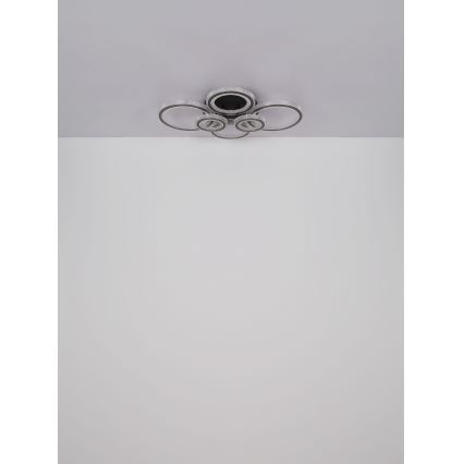 Globo - Plafonnier à intensité variable LED/60W/230V 2700-6000K 56x78 cm anthracite + Télécommande