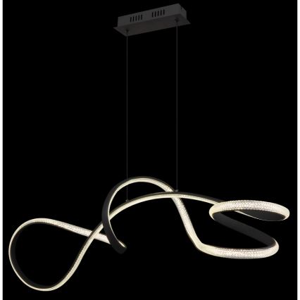 Globo - Suspension filaire LED/40W/230V noir