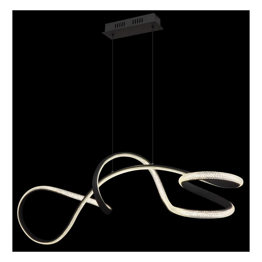 Globo - Suspension filaire LED/40W/230V noir