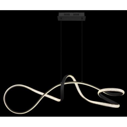 Globo - Suspension filaire LED/40W/230V noir
