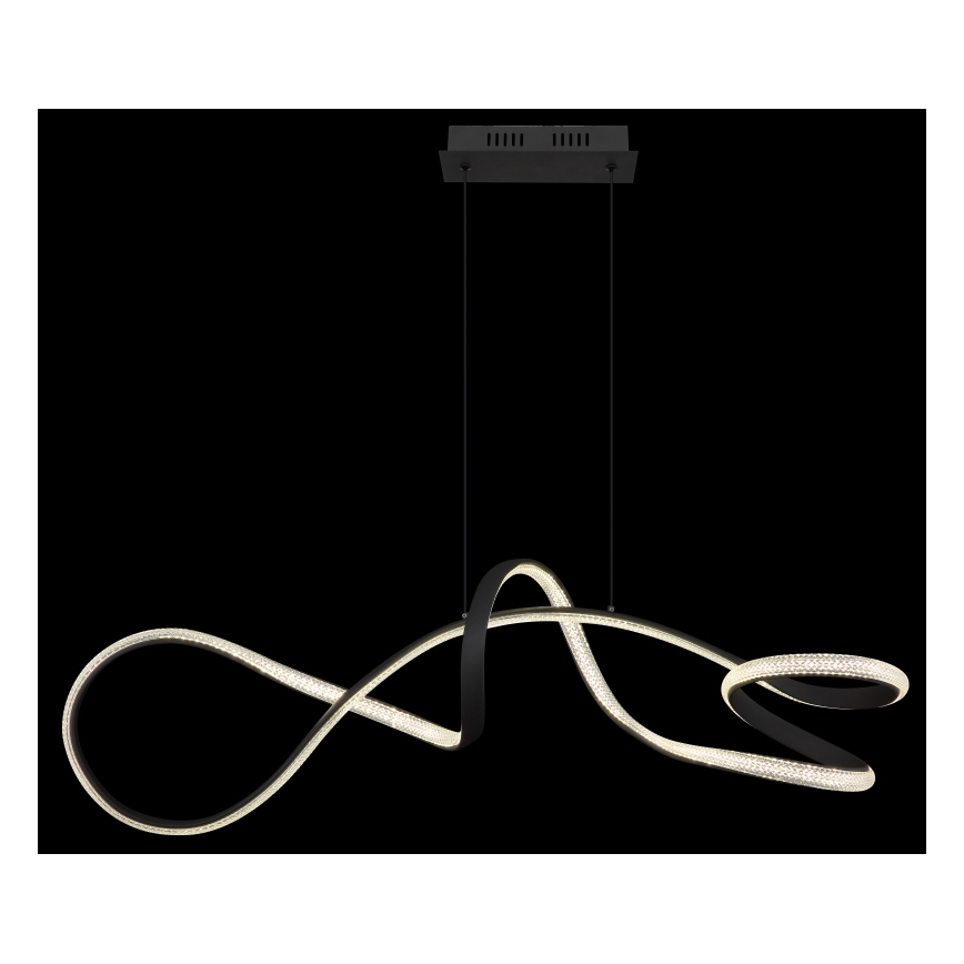 Globo - Suspension filaire LED/40W/230V noir