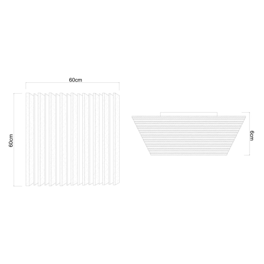 Globo - Plafonnier LED dimmable LED/40W/230V 2700-6000K 60x60 cm + télécommande