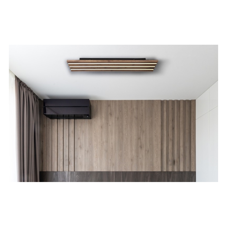 Globo - Plafonnier LED/30W/230V 3000K 80x20 cm bois