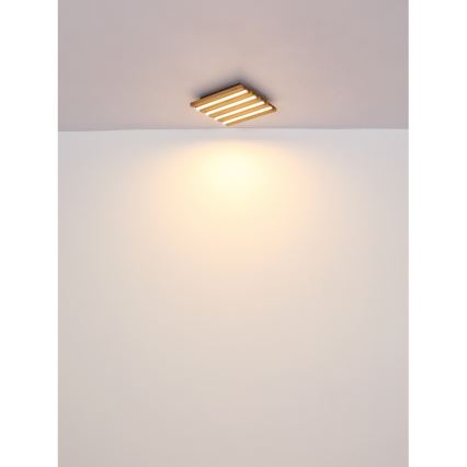 Globo - Plafonnier LED/30W/230V 3000K 80x20 cm bois