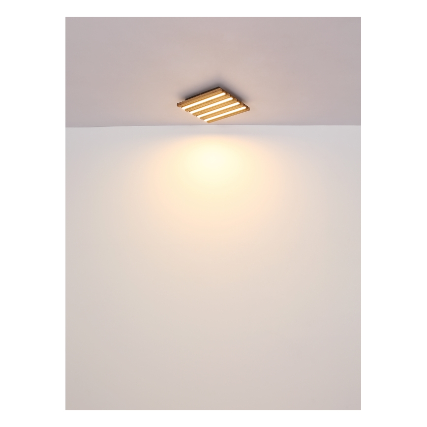 Globo - Plafonnier LED/30W/230V 3000K 80x20 cm bois