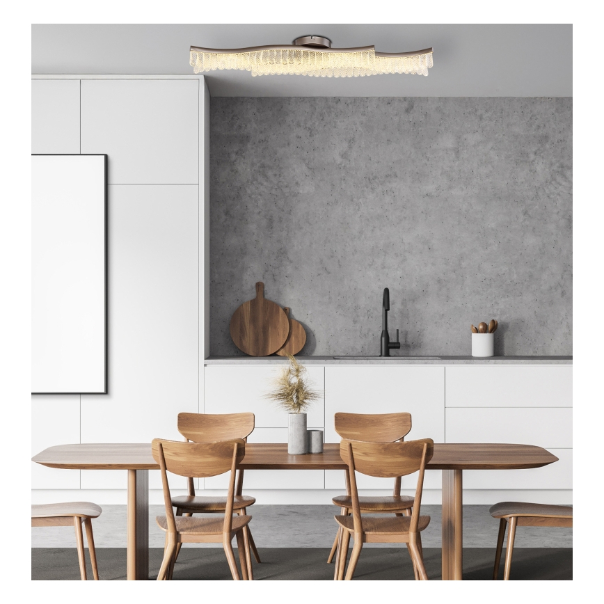 Globo - Plafonnier LED/35W/230V 3200K 18x108 cm chrome mat