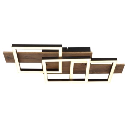 Globo - Plafonnier LED/24W/230V 3000K 33x58 cm marron/noir