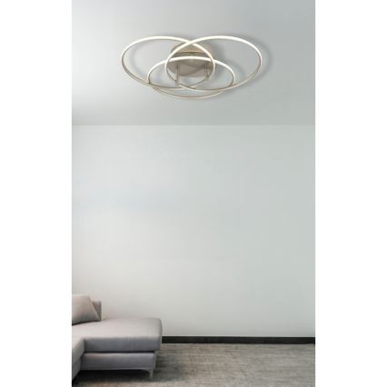 Globo - Plafonnier LED/40W/230V 4000K d. 45,6 cm chrome mat