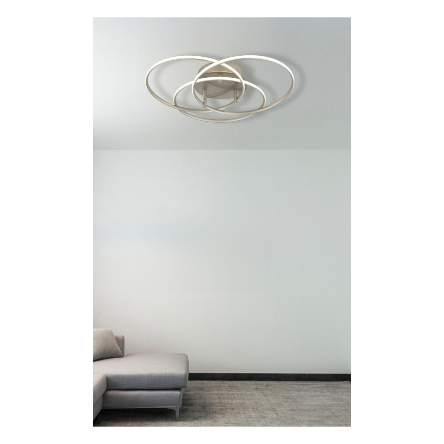 Globo - Plafonnier LED/40W/230V 4000K d. 45,6 cm chrome mat