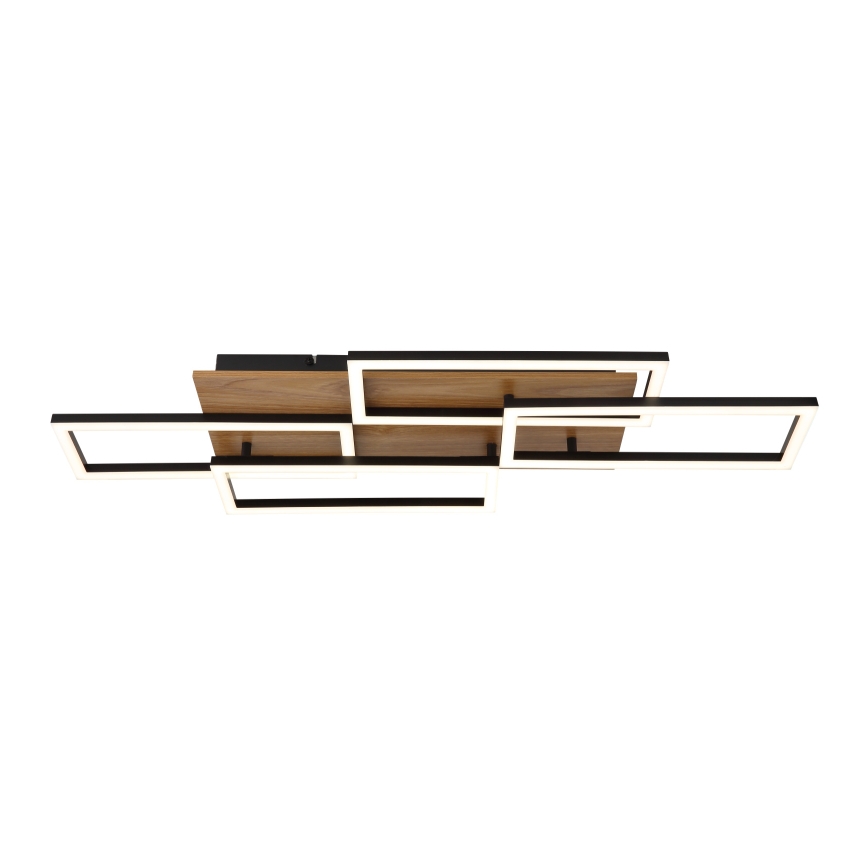 Globo - Plafonnier LED dimmable LED/40W/230V 2700-6500K 32,5 x 87,5 cm marron/noir + télécommande