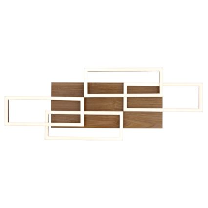 Globo - Plafonnier LED dimmable LED/40W/230V 2700-6500K 32,5 x 87,5 cm marron/noir + télécommande