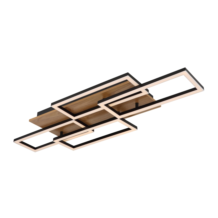 Globo - Plafonnier LED dimmable LED/40W/230V 2700-6500K 32,5 x 87,5 cm marron/noir + télécommande