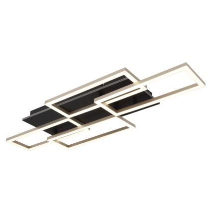 Globo - Plafonnier LED dimmable LED/40W/230V 2700-6500K 32,5x87,5 cm noir + télécommande