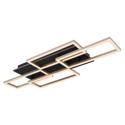 Globo - Plafonnier LED dimmable LED/40W/230V 2700-6500K 32,5x87,5 cm noir + télécommande