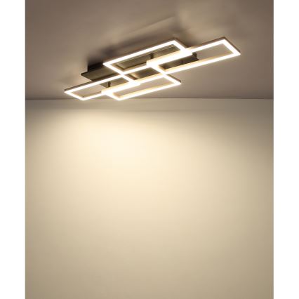 Globo - Plafonnier LED dimmable LED/40W/230V 2700-6500K 32,5x87,5 cm noir + télécommande