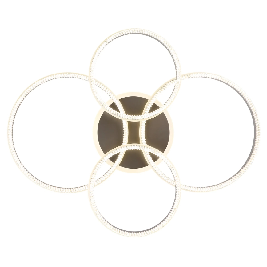 Globo - Plafonnier LED dimmable LED/90W/230V 2700-6000K argenté + télécommande