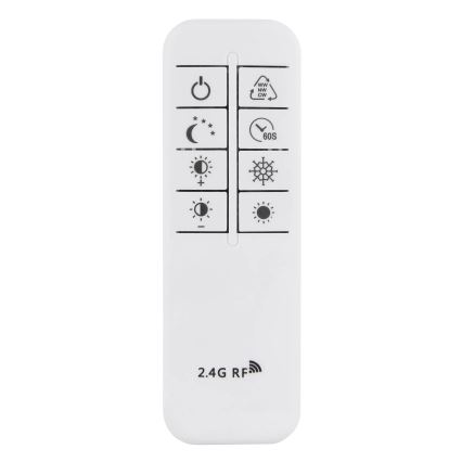 Globo - Plafonnier LED dimmable LED/90W/230V 2700-6000K argenté + télécommande