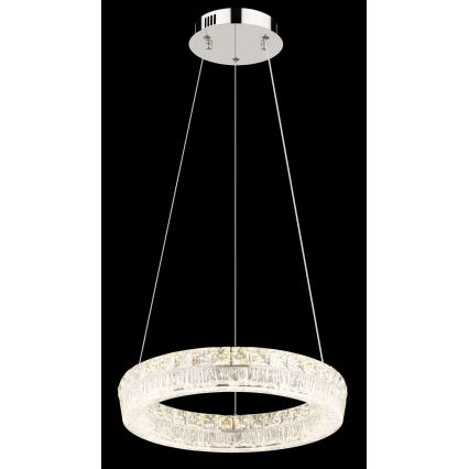 Globo - Suspension LED dimmable sur câble LED/24W/230V 2700-6000K transparente + télécommande