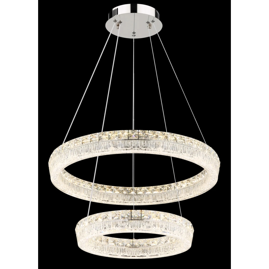 Globo - Suspension LED dimmable sur câble LED/60W/230V 2700-6000K transparente + télécommande