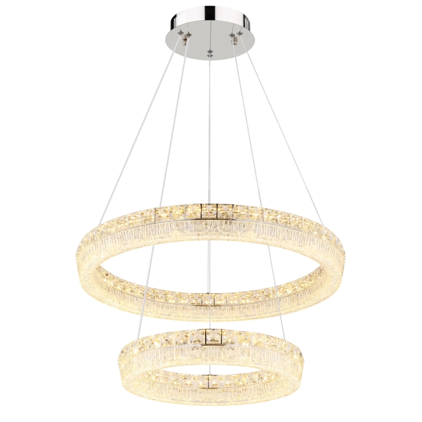 Globo - Suspension LED dimmable sur câble LED/60W/230V 2700-6000K transparente + télécommande