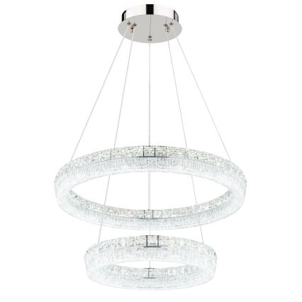 Globo - Suspension LED dimmable sur câble LED/60W/230V 2700-6000K transparente + télécommande